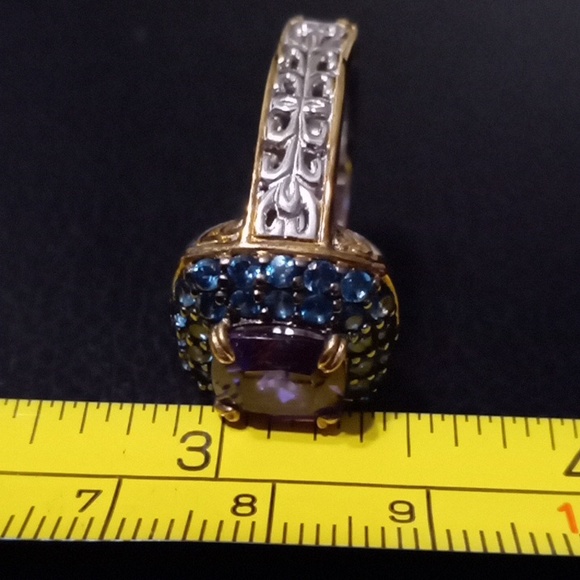 MICHAEL VALITUTTI AFRICAN AMETHYST AND NEON APATITE RING - Picture 9 of 9